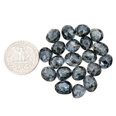 Larvikite Rose Cut Cabochon | Freeform Natural Gemstones for Jewelry Making - 20 Pieces