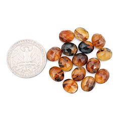 Montana Agate Oval Rose Cut Cabochon | Natural Gemstones for Jewelry Making - 15 Pieces
