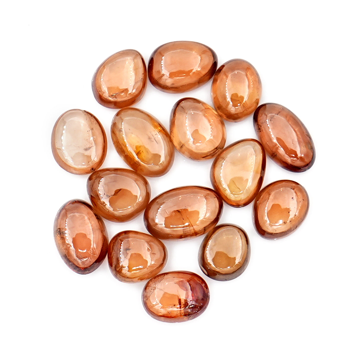 Natural Brown Zircon Smooth Cabochons | Freeform Gemstone For Jewelry - 15 Pieces