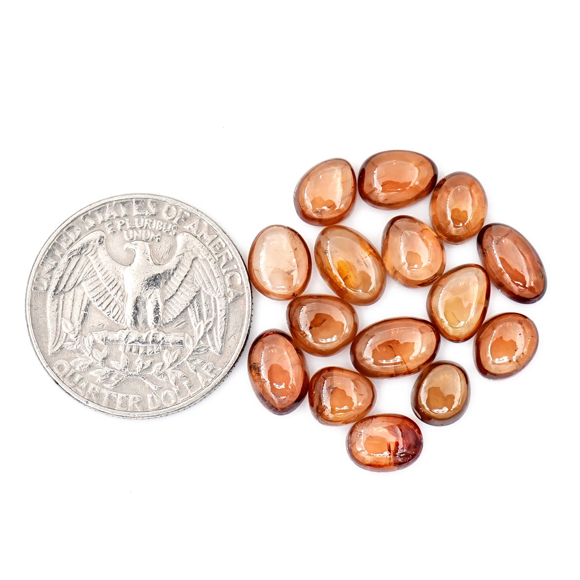 Natural Brown Zircon Smooth Cabochons | Freeform Gemstone For Jewelry - 15 Pieces