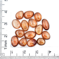 Natural Brown Zircon Smooth Cabochons | Freeform Gemstone For Jewelry - 15 Pieces