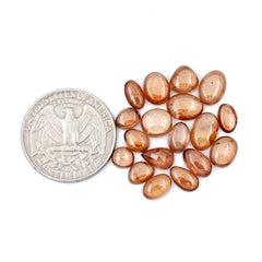 Natural Brown Zircon Cabochon | Freeform Smooth Gems For Jewelry - 18 Pieces