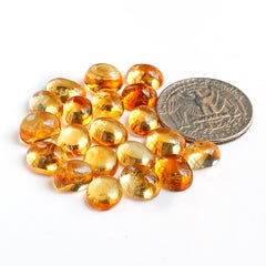 Natural Citrine Freeform Smooth Cabochons | Yellow Gemstones for Jewelry Making - 20 Pieces