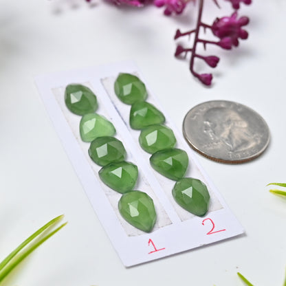 Serpentine Set Rose Cut Mix Shape AA Grade Gemstone -Total 5 Pcs in one