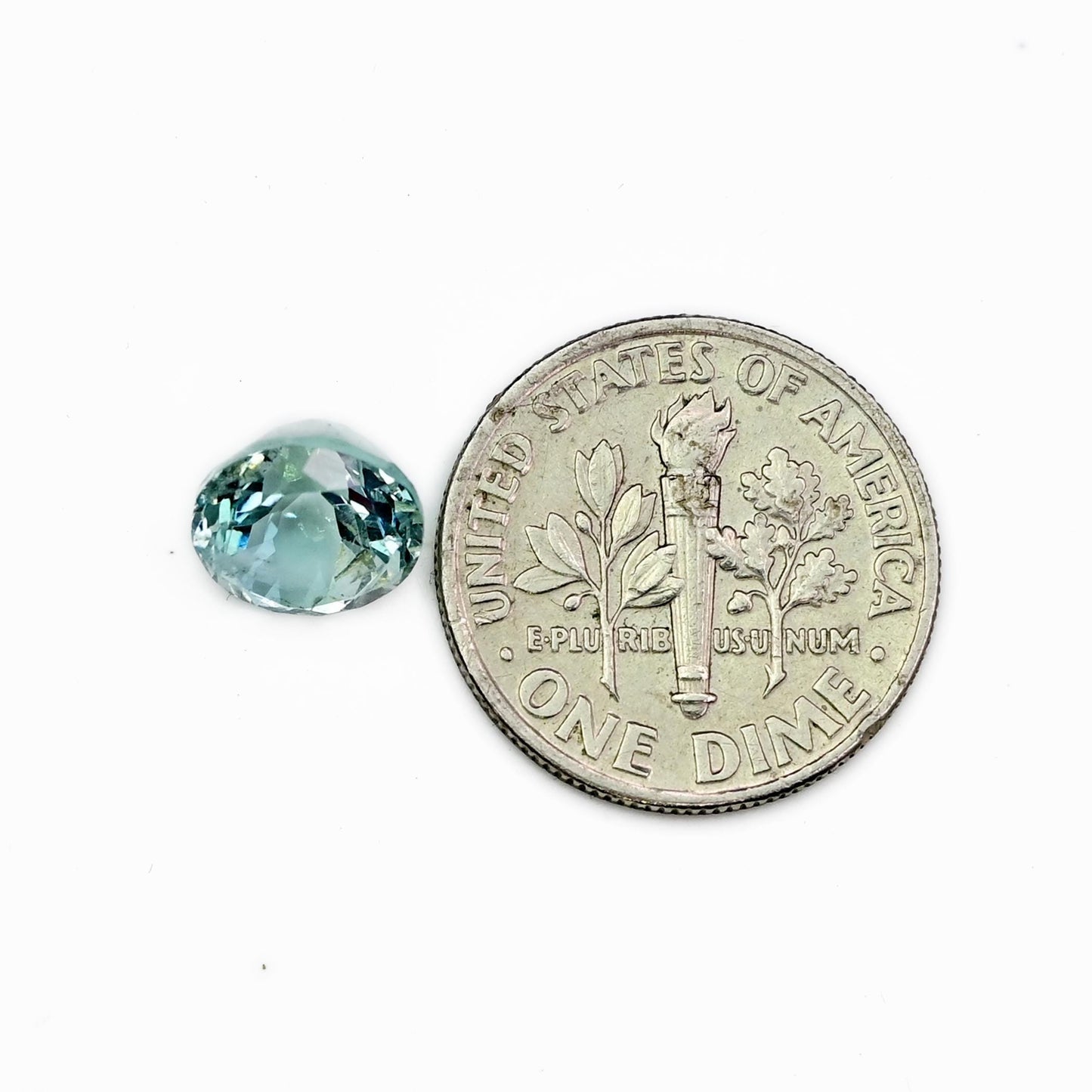 2.15ct Ravishing Color & Nice Luster Quality Flawless Brazilian Moss Aquamarine 8x8mm Round Gemstone Cut For Ring And Fine Jewelry Making