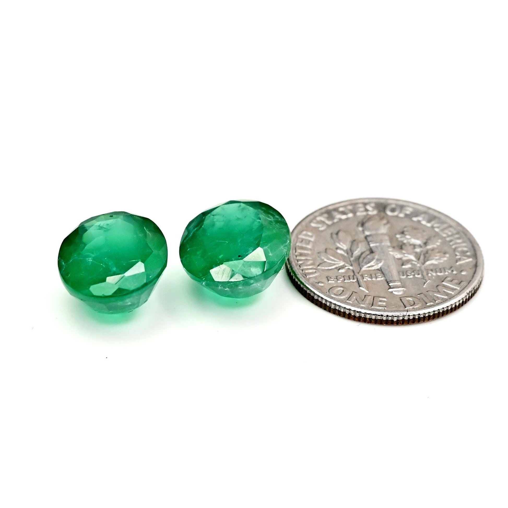 11.6cts Ravishing Color & Nice Luster Quality Zambian Lab Grown Emerald Dark Green Faceted 10x12mm Oval Shape Cut For Jewelry Making