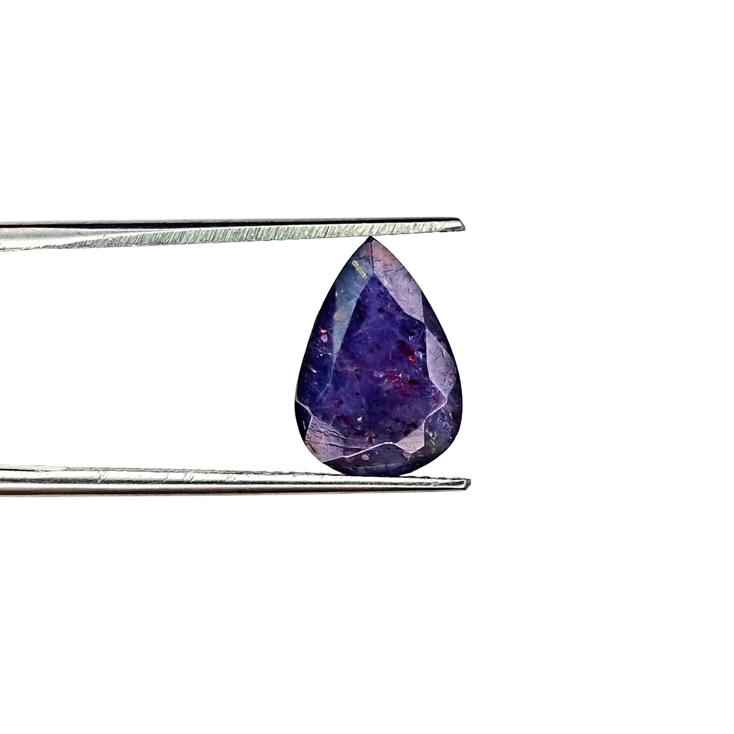 7.3cts Ravishing Color & Nice Luster Quality Blood Shot Iolite Faceted 9x13mm Tear Drop Shape Sunstone Iolite Cut Pairs For Jewelry Making