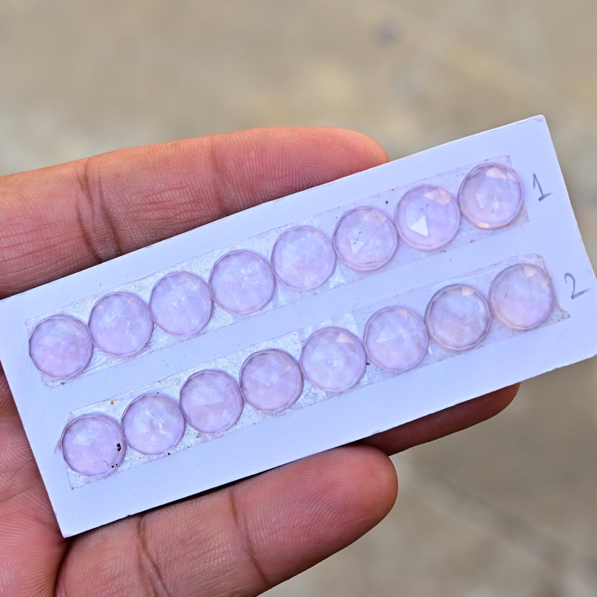 8 Pieces 10x10mm Lavender Quartz Cabochon CALIBRATED, Pink Amethyst Loose Stone, Round Quartz Lot, Semi Precious Gemstone Cabochon