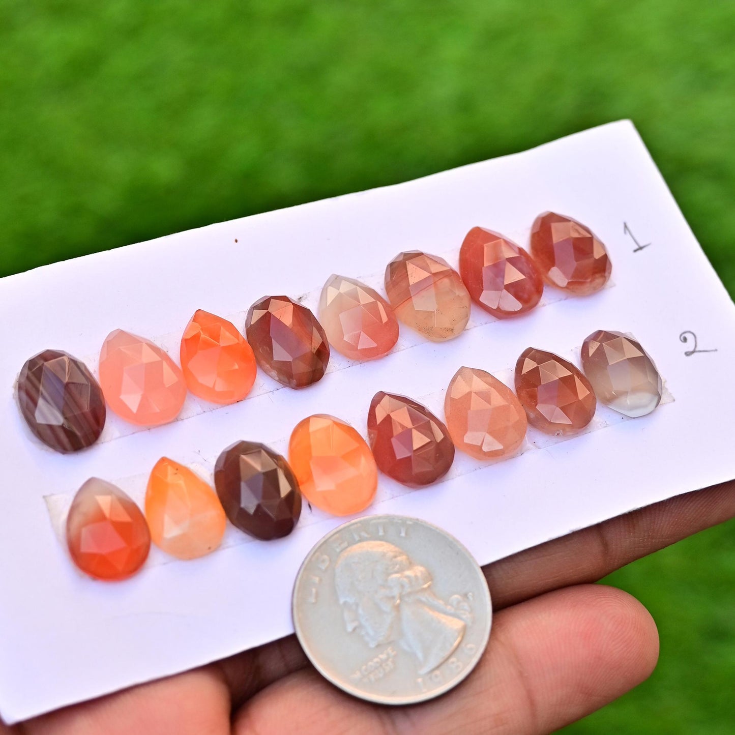 8 Pieces Botswana Agate Cabochon CALIBRATED, Agate Loose Stone, 9x13mm - 10x14mm Mix Agate Lot, Semi Precious Gemstone Cabochon