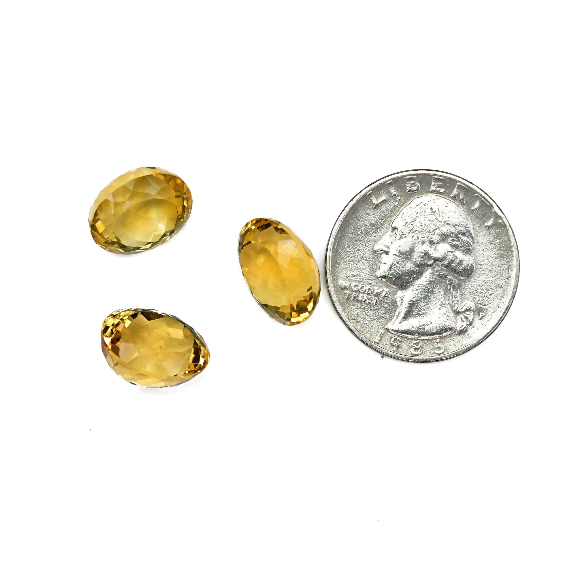 1x Natural Yellow Citrine Gemstone Faceted Cut Oval Shape Emerald Cut Loose Various Sizes Wholesale Lot of Cut For Jewelry Making