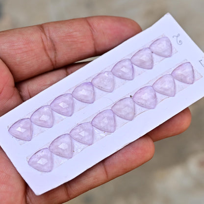 8 Pieces 10x10mm Lavender Quartz Cabochon CALIBRATED, Pink Amethyst Loose Stone, Trillian Quartz Lot, Semi Precious Gemstone Cabochon