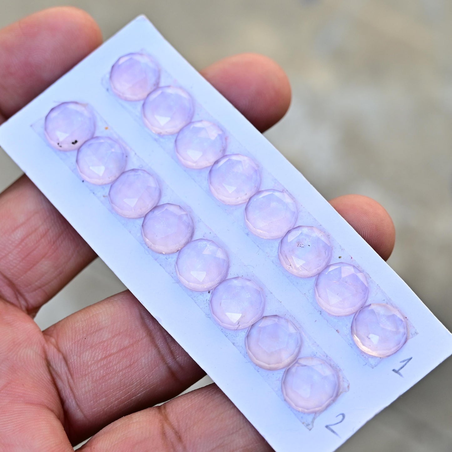 8 Pieces 10x10mm Lavender Quartz Cabochon CALIBRATED, Pink Amethyst Loose Stone, Round Quartz Lot, Semi Precious Gemstone Cabochon