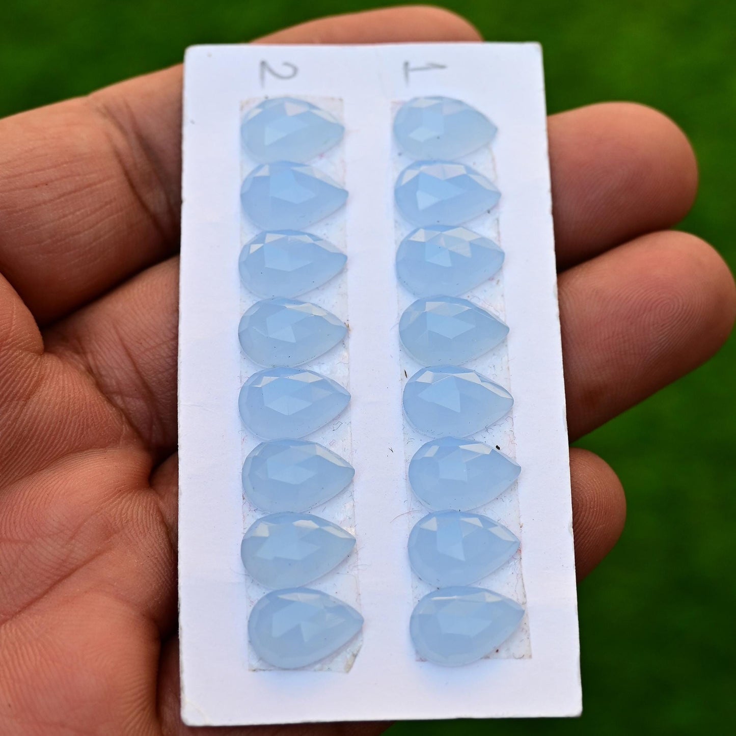 1 Strip Rainbow Moonstone Cabs,Rainbow Moonstone Cabs Calibrated Rainbow White Moonstone Cabochon Per Lot For Jewelry Making