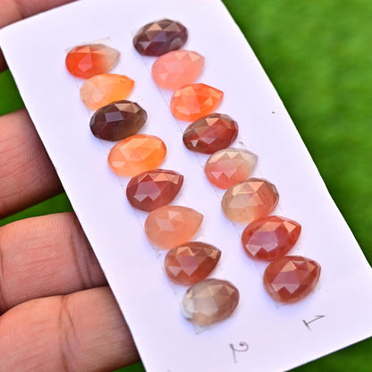 8 Pieces Botswana Agate Cabochon CALIBRATED, Agate Loose Stone, 9x13mm - 10x14mm Mix Agate Lot, Semi Precious Gemstone Cabochon