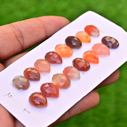 8 Pieces Botswana Agate Cabochon CALIBRATED, Agate Loose Stone, 9x13mm - 10x14mm Mix Agate Lot, Semi Precious Gemstone Cabochon