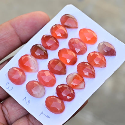 6 Pieces Botswana Agate Cabochon CALIBRATED, Agate Loose Stone, 11x15mm - 10x14mm Mix Agate Lot, Semi Precious Gemstone Cabochon