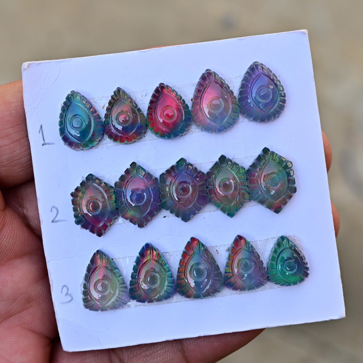 5 pcs Natural Aurora Opal Carving ,Top Quality Rare Aurora Opal Carving Loose Stone, Aurora Opal Carving Gemstone for Making Jewelry