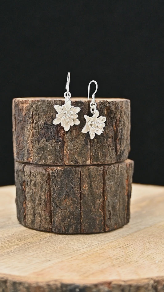 Water lily earrings