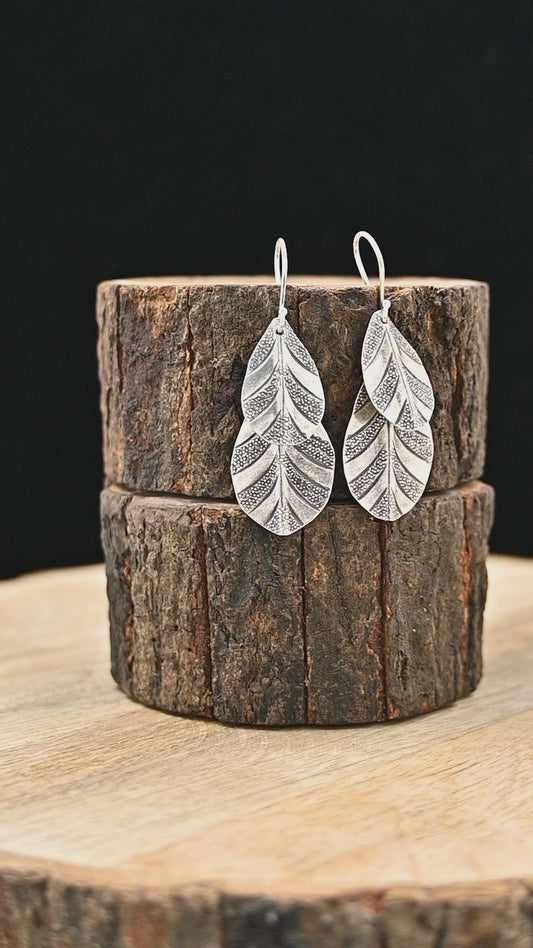 Tribal Leaf Earrings