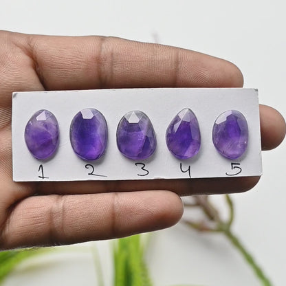 11x16mm-15x17mm Amethyst Rosecut Edelstein Mix Form zur Schmuckherstellung AA Grade Lose Edelstein - Einzelstück